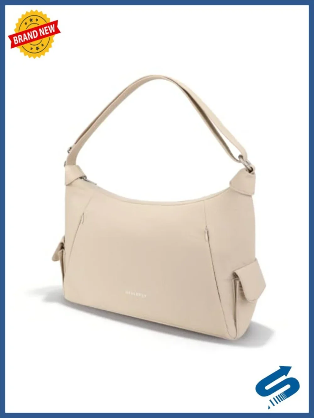Women's Nylon Hobo Bag Shoulder Crossbody Purse Multi-Pocket